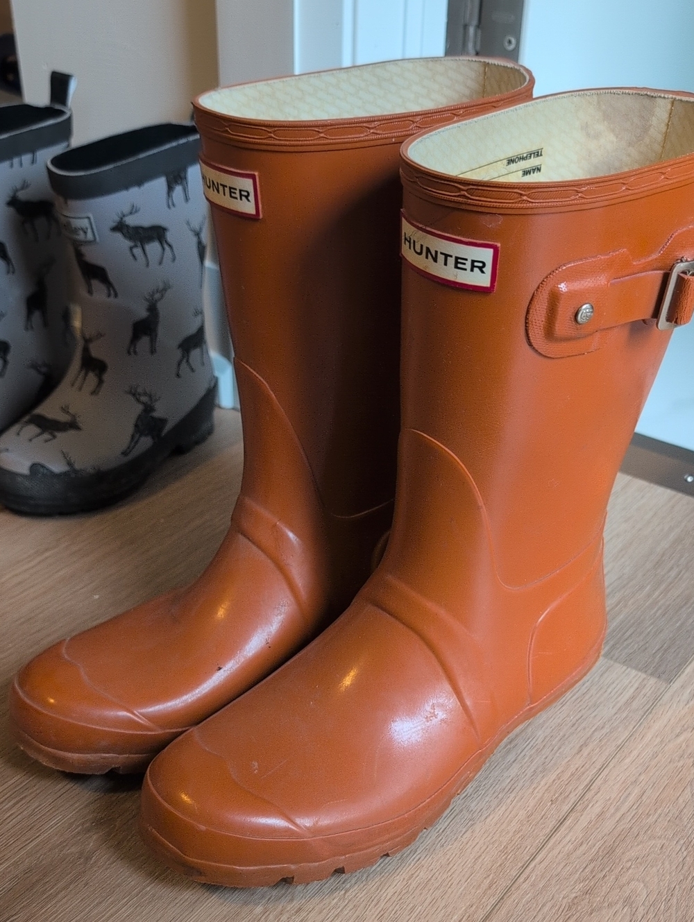 Hunter Orange Women’s Mid-Calf Rain Boots